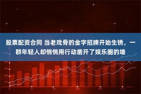 股票配资合同 当老戏骨的金字招牌开始生锈，一群年轻人却悄悄用行动凿开了娱乐圈的墙